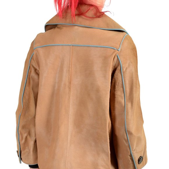 Dsquared2 Women's Pony Hair Button Down Jacket Coat US S IT 40 - Picture 3 of 5